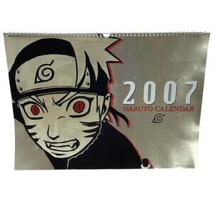Naruto 2007 Wall Calendar Collectible Shueisha Excellent Used Condition